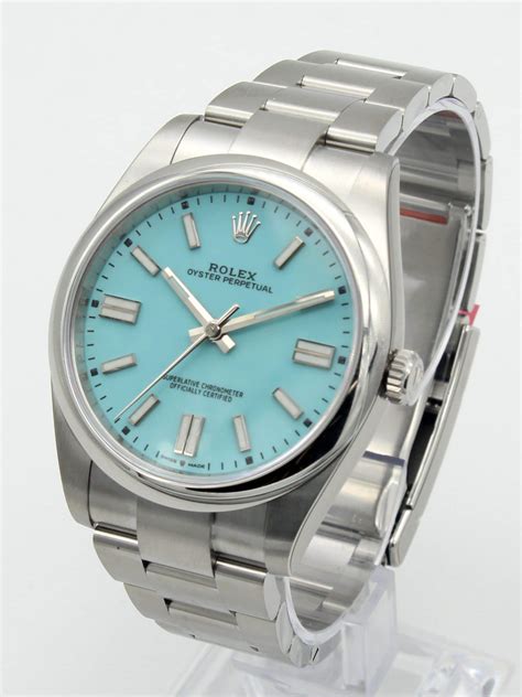 rolex men's blue dial|rolex with tiffany blue dial.